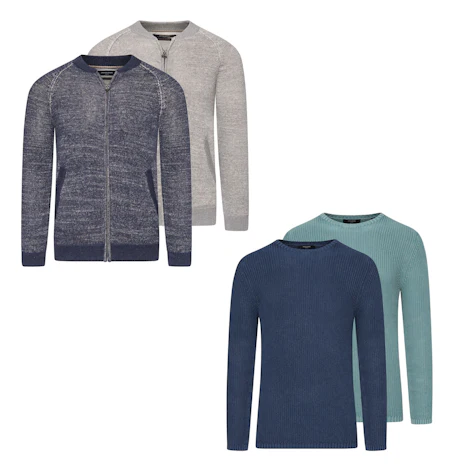 Jack & Jones Herren Zip Jacket Strickpullover Strickjacke