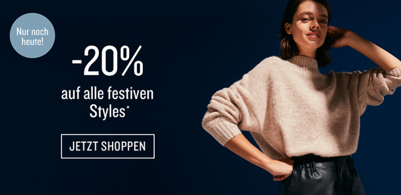 Nur noch heute! 20% auf alle festiven Styles 🌟🎉 - z.B. Kunstleder Shorts für 33€