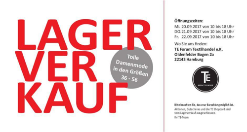 Lagerverkauf [Hamburg]