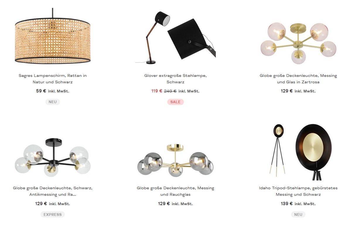 MADE Günstige Lampen