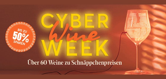 Vinos: Cyber Wine Week mit bis zu 50% Rabatt + 7% Extra-Rabatt 🍷🖤 z.B.: Cyber Wine Paket für 53€