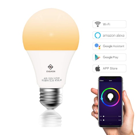 Smart WiFi Bulb LED Dimmbare E27 Lamp 6.5W RGB Glühbirne
