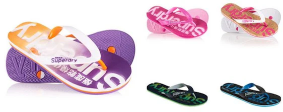 Superdry Flip Flops für Männer und Frauen für 10€ - mehrere Modelle