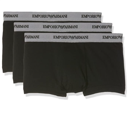 Emporio Armani Herren Retro Boxershorts 3er Pack schwarz Prime