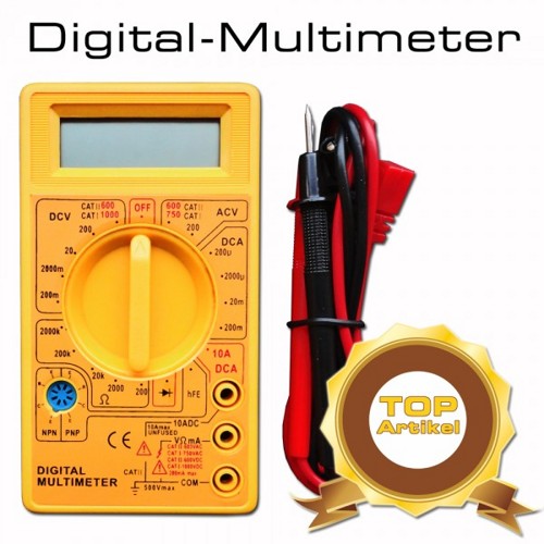 Günstiger geht nicht!!! Digital Multimeter TÜV geprüft inkl. Batterie für schlappe 7,50 € inkl. kostenlosen Paketversand.
