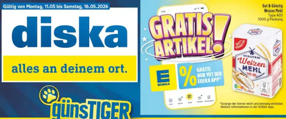 Gratis Wochen bei Diska gehen weiter!!!
