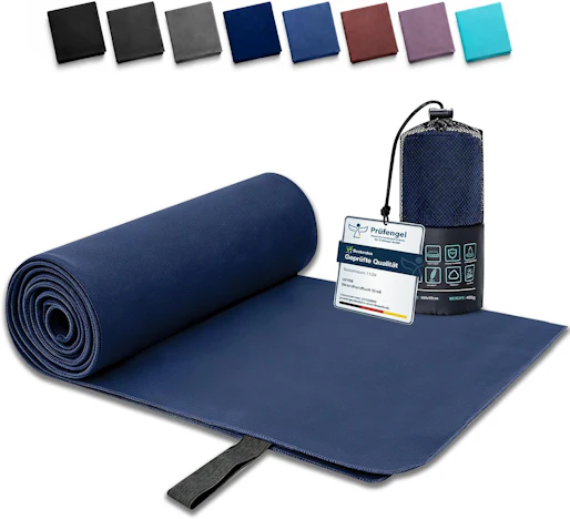 Mikrofaser Handtuch mit Tasche | Sport-, Strand-, Sauna- & Reisehandtuch 50% Rabatt
