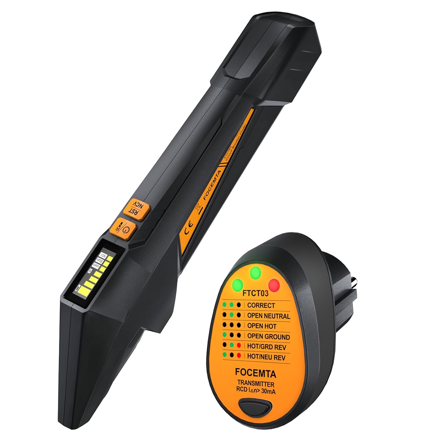 Sicherungsfinder &amp; Steckdosentester, NCV Spannungsprüfer