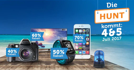 iBood Hunt am 04. und 05.07. - Schnäppchen im Minutentakt & Hunt Sale