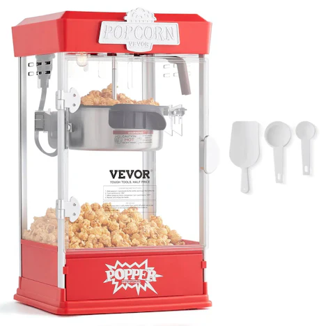 🍿 Kino-Feeling für Zuhause: VEVOR Popcornmaschine (480 W) inkl. Zubehör für nur 59,99€