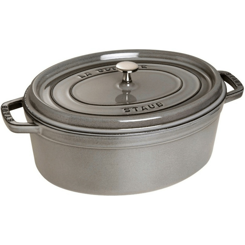 Staub Cocotte oval 37 cm grafitgrau mit 93,05€ Preisnachlass