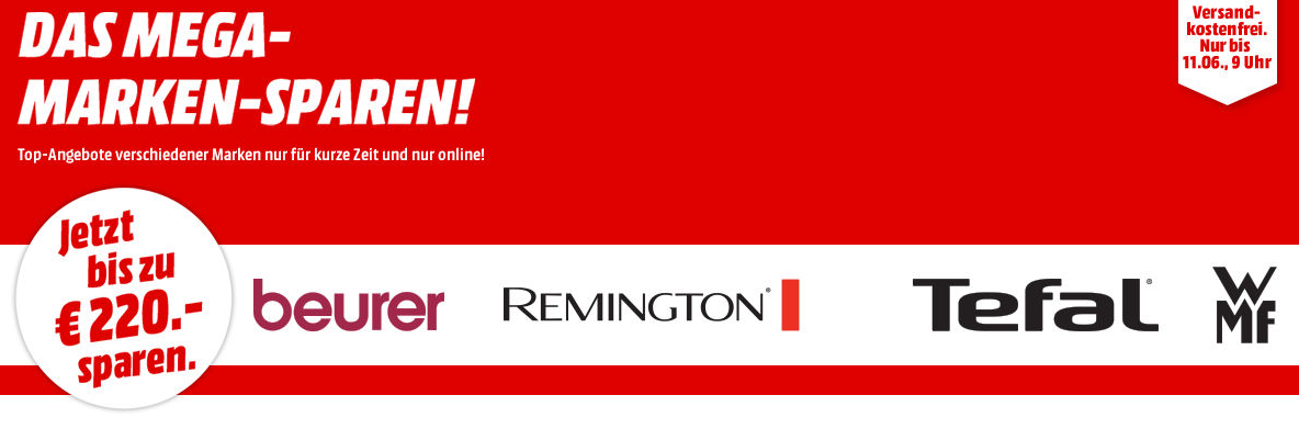 Mega Marken Sparen bei Media Markt – die Top 13-Angebote, z.B. WMF Salz-/Pfeffermühle für 35€