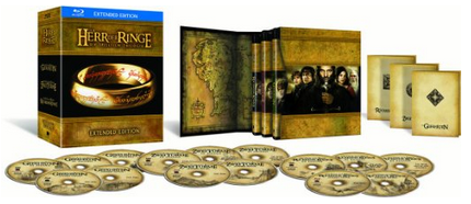 Der Herr der Ringe - Extended Edition Trilogie [Blu-ray + DVD] für 34€