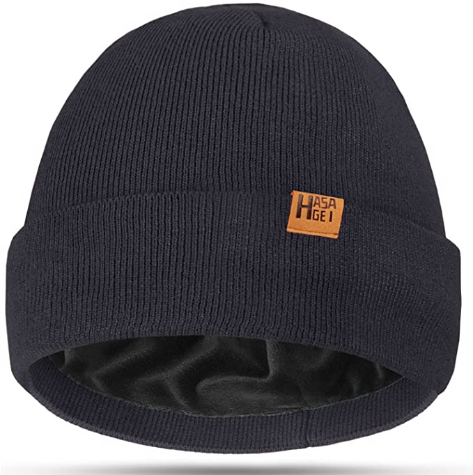HASAGEI Mütze Innenfleece, Beanie Strick