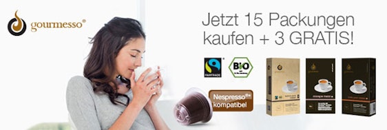 18 Packungen Premium Kaffeekapseln für Nespresso-Maschinen zum Preis von 15 *UPDATE2*