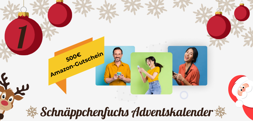 500€ Amazon-Gutschein ✨ 1. Dezember: Das erste Türchen ist offen