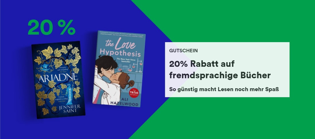 20% Rabatt auf fremdsprachige Bücher bei Thalia - z.B.: George Orwell "1984"