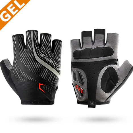 GEL Atmungsaktive Fahrradhandschuhe (Halb-&Vollfinger) in Schwarz& Grau für 11,19€ statt 15,99€