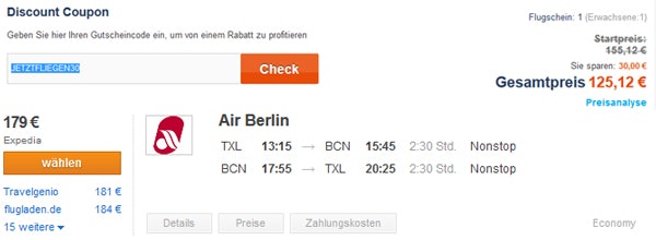 Airfasttickets-Gutschein