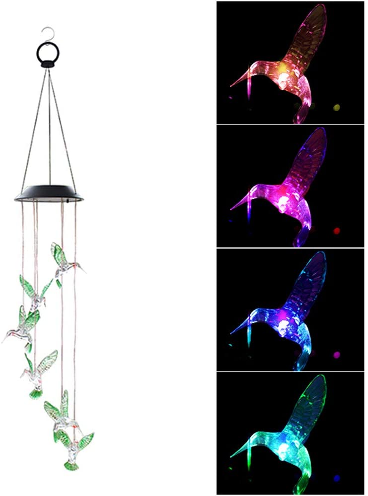 Glocke Lichter Farbwechsel Windspiele Spiral 