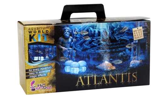 Aquariendeko-Set Hydor H2Show Kit Atlantis mit LED, Hintergrund, Gel und Bubble Maker für nur 48,70 EUR inkl. VSK