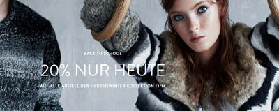 20% Rabatt bei Pull & Bear auf aktuelle Herbst-/Winterkollektion 13/14 *UPDATE*