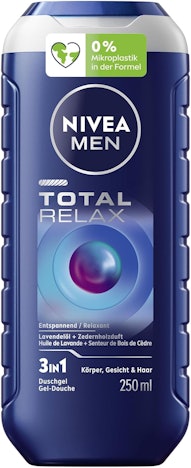 NIVEA MEN Total Relax Duschgel mit Lavendelöl – 250 ml