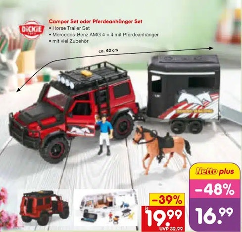 Netto MD: Pferdeanhänger Set von Dickies für 16,99 € (ab 23.03.)