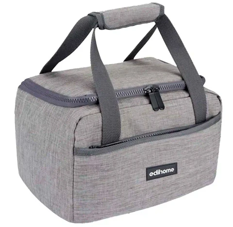 edihome, Kühltasche Klein, Faltbar 8L in grau für 6,50€(statt 10,96€)