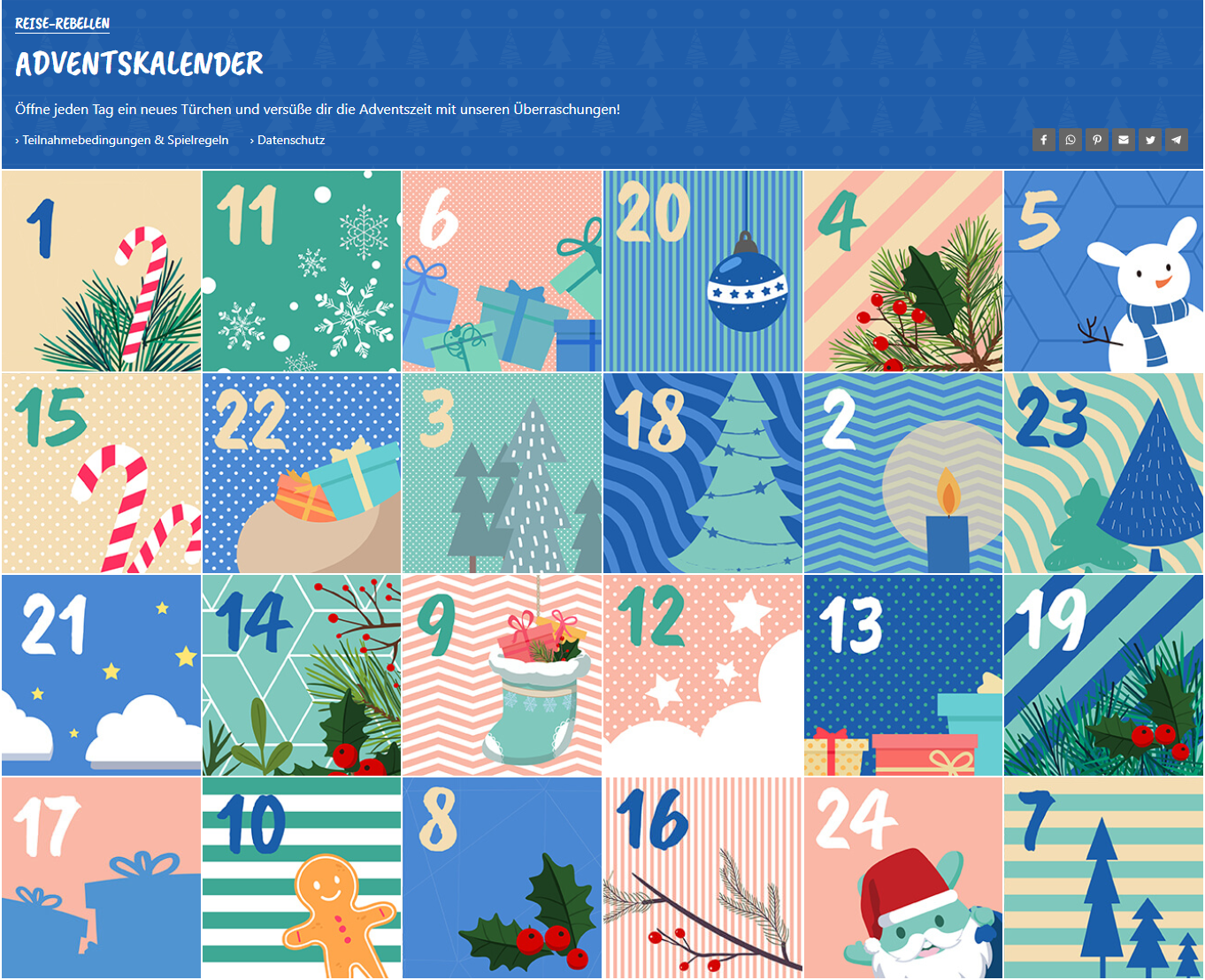  Der Reise-Rebellen Adventskalender ist wieder da! 