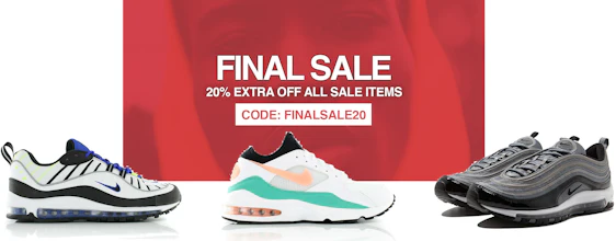 20% Extra-Rabatt auf gesamten Sale bei Kickz - z. B. Nike Air Max 98 für 100€