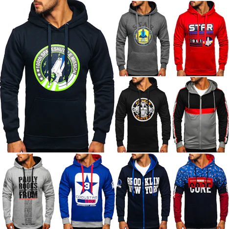 Kapuzenpullover Mix BOLF Motiv
