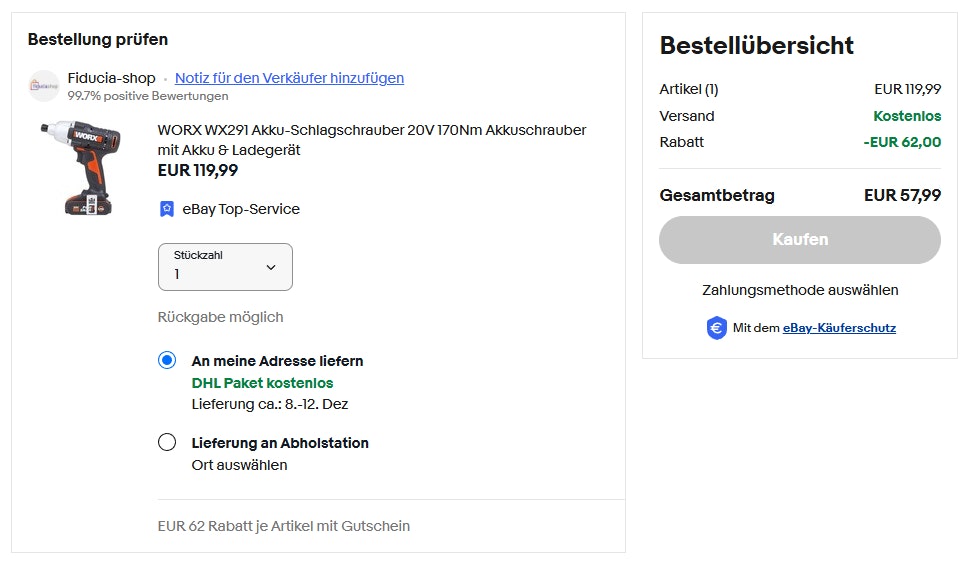 1764841778385 eBay Gutschein eingeben