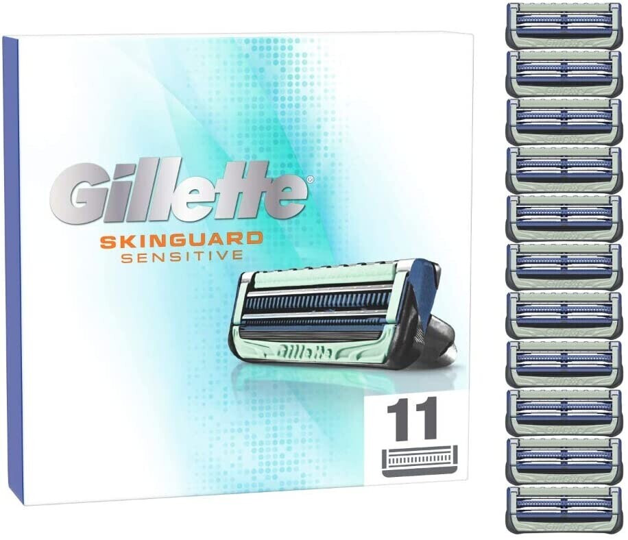 Gillette SkinGuard Sensitive Rasierklingen (11 Stk.) mit 12,51€ Ersparnis
