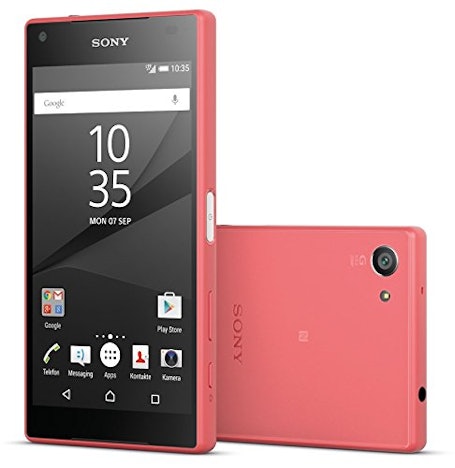 Sony Xperia Z5 Compact für 319€ - 4,6" Smartphone mit LTE, 2GB RAM, 32 GB interner Speicher, Android 5.1- koralle
