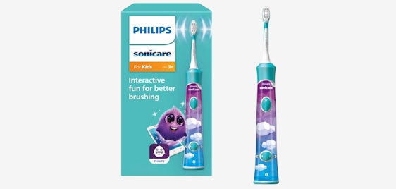 Philips Sonicare for Kids HX6322/04 für 33€ - Elektrische Zahnbürste für Kinder, mit Schalltechnoligie, türkis