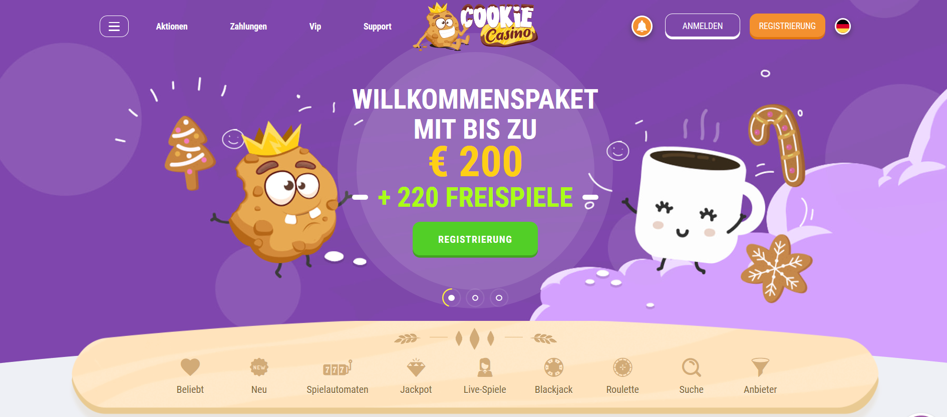 Mega Willkommensbonus: 200€ + 220 Freispiele