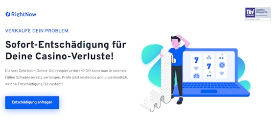 Schadensersatz für Online-Casino Verluste bei RightNow » kostenlose Prüfung & garantierte Auszahlung im Schadensfall