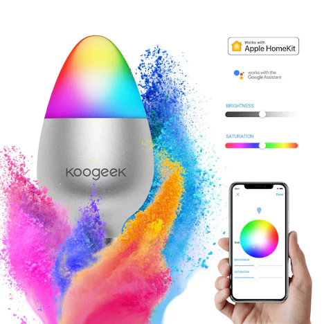 E27 WLAN Glühbirnen RGB+CW+WW Erstellbare Zeit Dimmbar