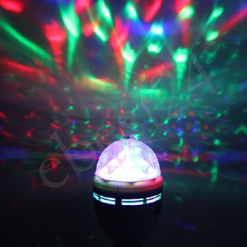 E27 3W LED Rotierend RGB Lampe für 11,19€ inkl. Versand