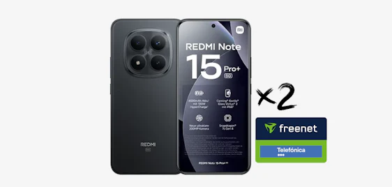 eff. fast GRATIS 📱 Xiaomi Redmi Note 15 Pro+ im 15GB Telefonica-Tarif mit DoppelSIM