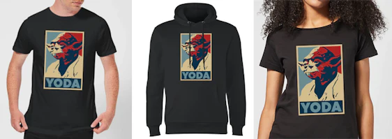 Star Wars Yoda T-Shirt für 11€, Hoodie für 19€ - offiziell lizenziert, Größen S-XXL