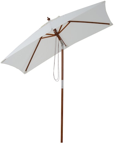 Outsunny Gartenschirm 3-stufig Holz+Polyester Creme (84D-017CW) mit 9,99€ Rabatt