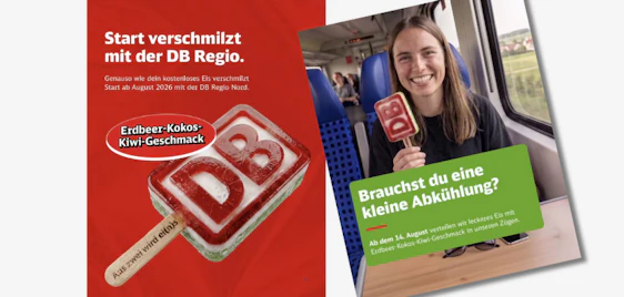 Gratis EIS! 🍦 in den Zügen der DB Regio Nord