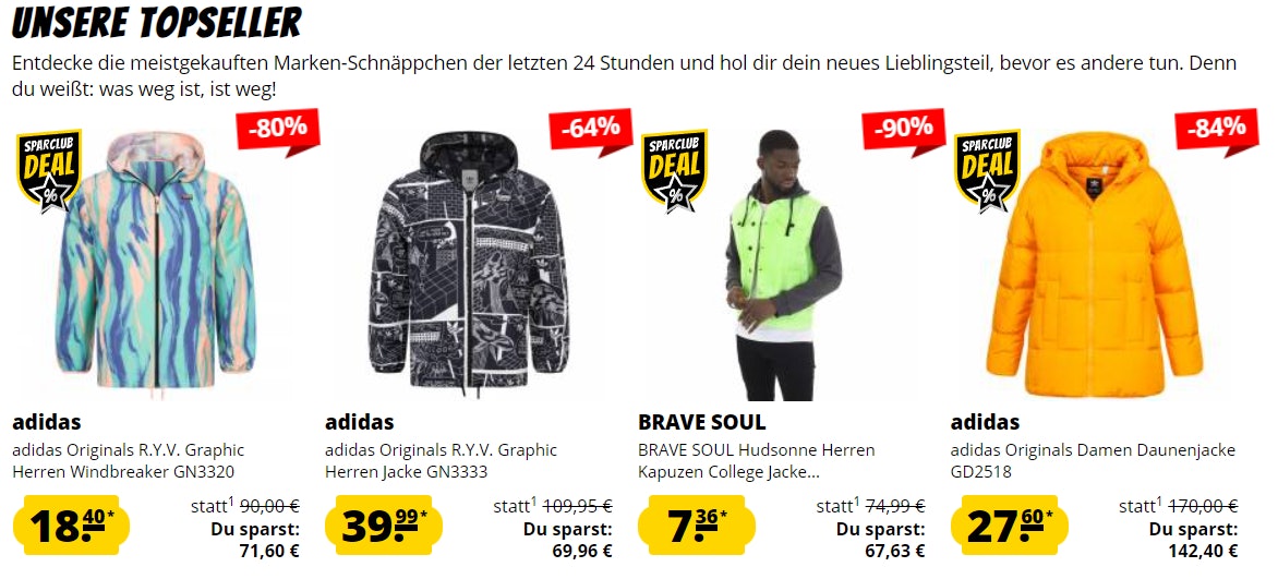 Sportspar Jacken Angebote