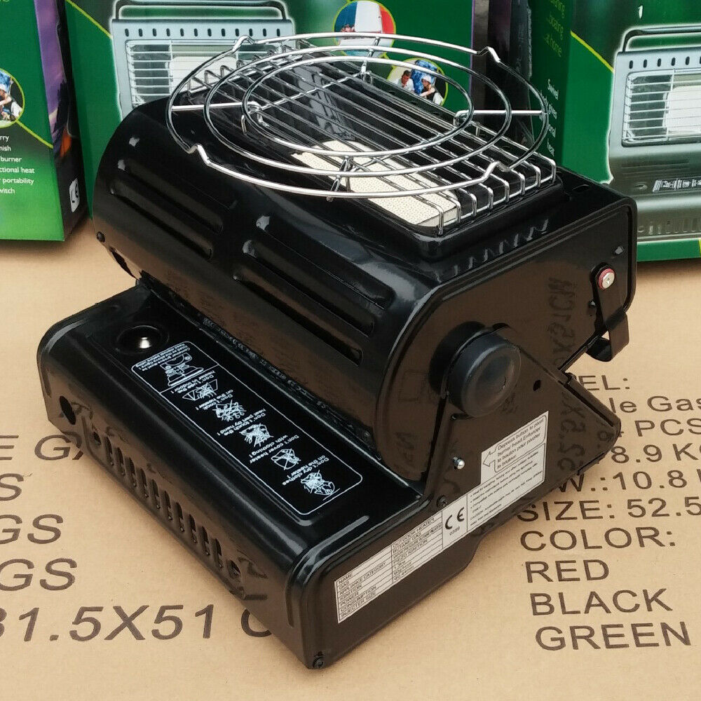 1,3 KW Campingheizung Heizstrahler 90°Drehbar Gasheizung Gasheizer Gasofen K3B1