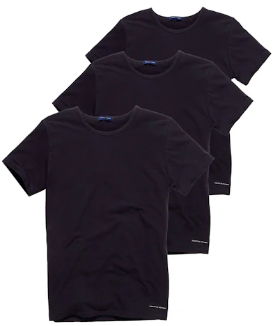Tommy Hilfiger Basic ab 35€ – 3er Pack T-Shirts mit Rundhals in Schwarz und Weiß