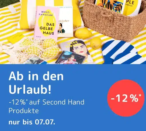 Medimops.de: 12 % Rabatt auf Second Hand Produkte (nur noch heute, 07.07.2026)