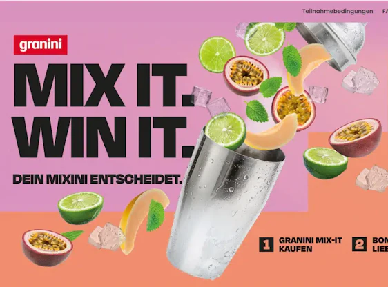 Granini Mix it: Kaufen und mind. 1 € zurückerhalten