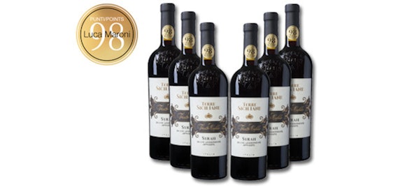 Letzte Chance! 6x Vento Caldo Syrah für 42€ – sizilianischer Rotwein mit 98 Luca Maroni Punkte